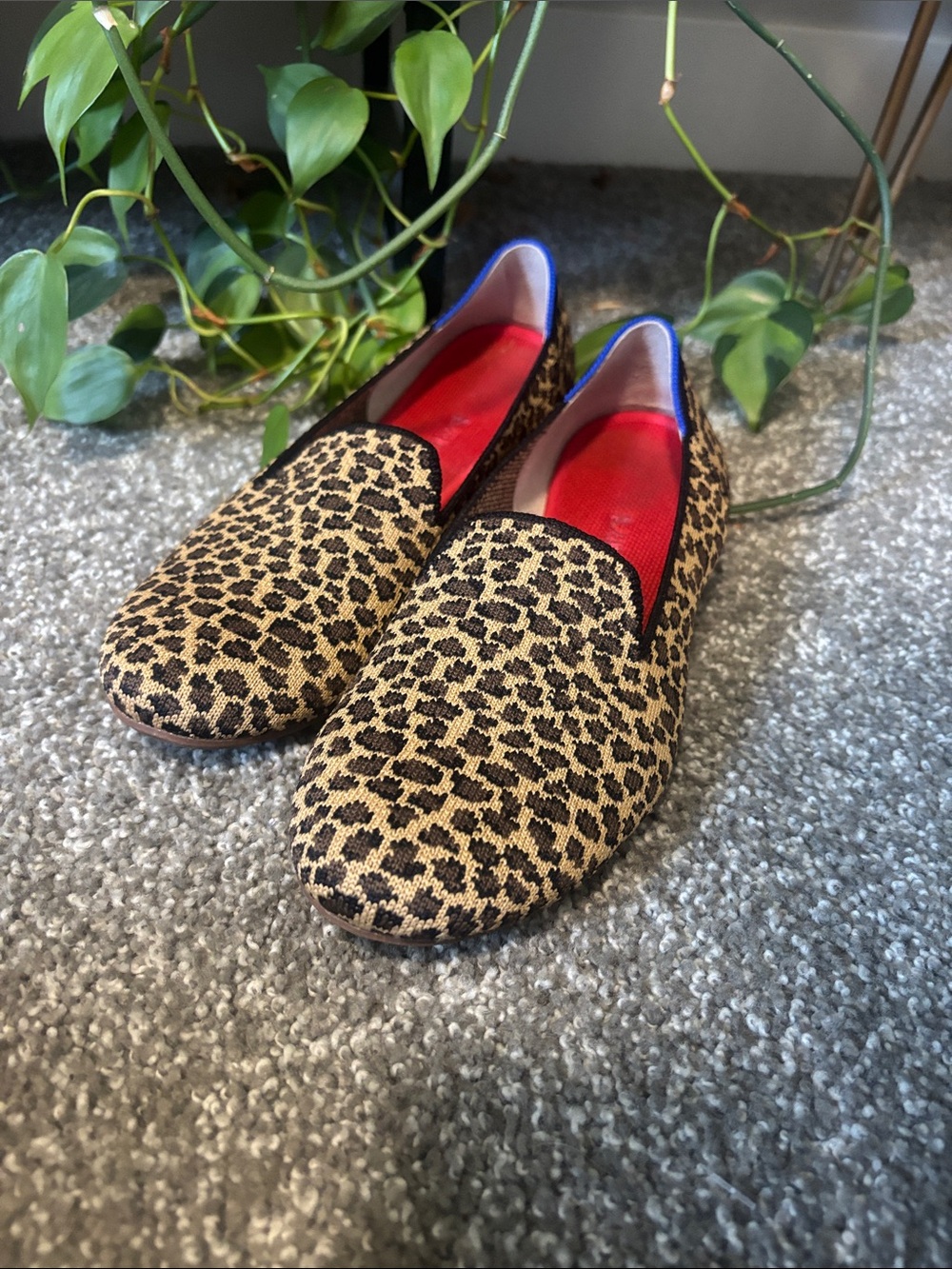 Rothy's The Loafer in the Little Cat leopard print pattern 9.5